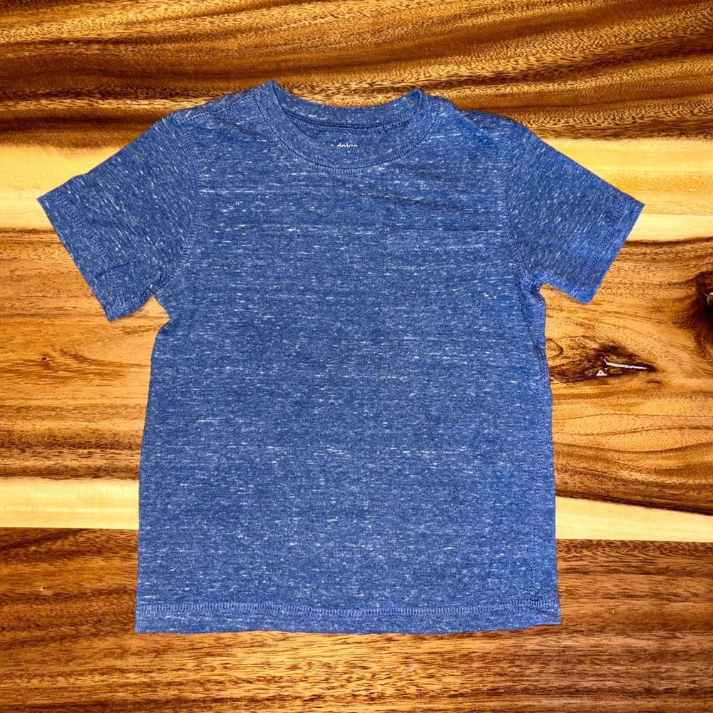 Okie Dokie Blue Short Sleeve Tee Casual Essential